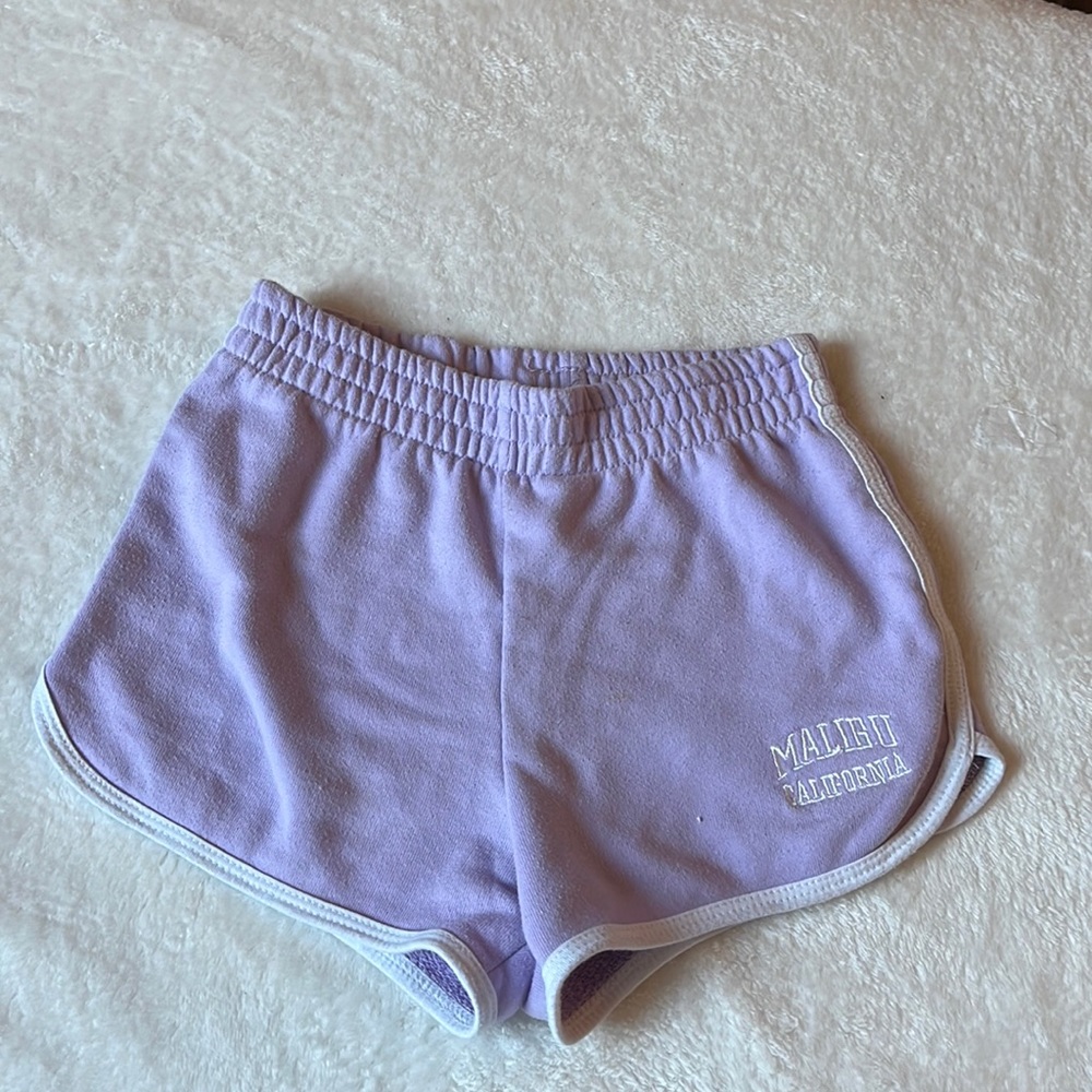 light purple Malibu California shorts